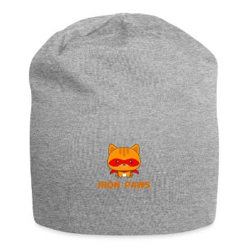 IRON PAWS - Jersey Beanie - heather grey - Front