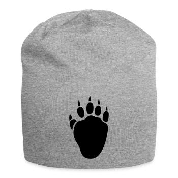 Bärentatze T-Shirtdesign - Jersey-Beanie - Grau meliert - Vorne