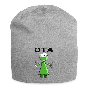 Operationstechnischer Assistent Strichmann - OTA - Jersey-Beanie - Grau meliert - Vorne