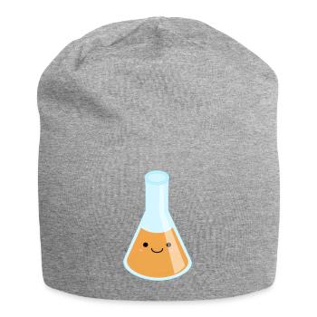 Kawaii orange substance gift idea - Jersey Beanie - heather grey - Front