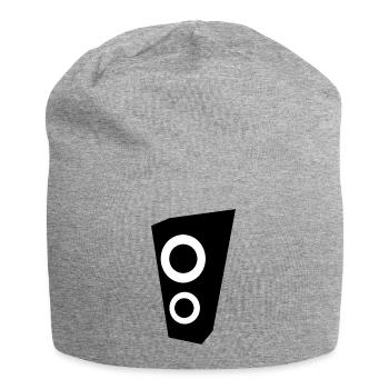 Musik Box Lautsprecher Bass - Jersey-Beanie - Grau meliert - Vorne