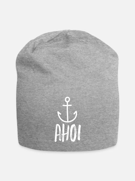 Ahoi! Anker - Jersey-Beanie - Grau meliert