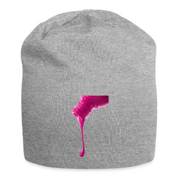 ongles femme - Bonnet en jersey - gris chiné - Devant