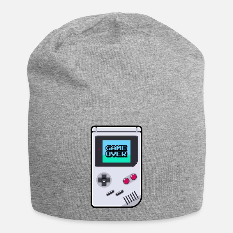 Game Boy Game Over - Jersey-Beanie - Grau meliert