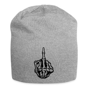Fuchoff_1 - Jersey-Beanie - Grau meliert - Vorne
