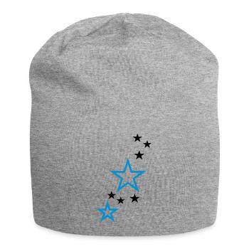 Stars - Jersey-Beanie - Grau meliert - Vorne