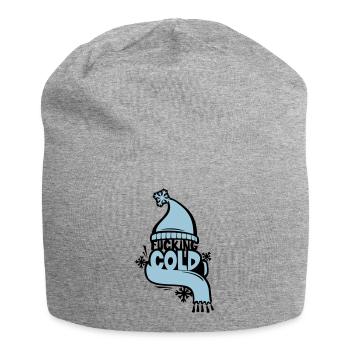 fucking cold - Jersey Beanie - heather grey - Front