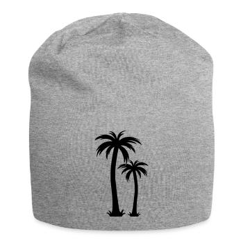 palmen - Jersey-Beanie - Grau meliert - Vorne