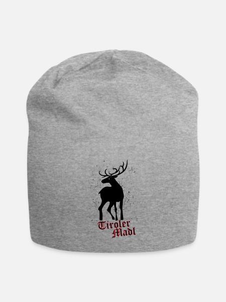 Tirol - Jersey-Beanie - Grau meliert
