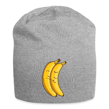 Banana Cuddle Love - Jersey Beanie - heather grey - Front