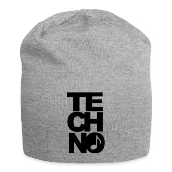 techno - Bonnet en jersey - gris chiné - Devant