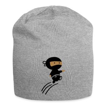 ninja - Jersey-Beanie - Grau meliert - Vorne