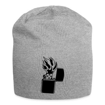 Briquet - Bonnet en jersey - gris chiné - Devant