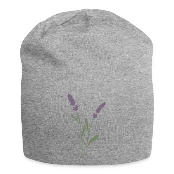 Lavendel - Jersey-Beanie - Grau meliert - Vorne