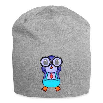 Teleskop Astronomie Astronom Pinguin - Jersey-Beanie - Grau meliert - Vorne