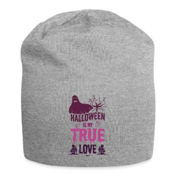 Halloween is my true love - Jersey Beanie - heather grey - Front
