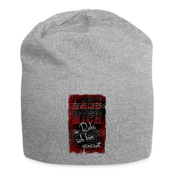 LAISSEZ-MOI tranquille Je suis ennuyé - sur le mur - Bonnet en jersey - gris chiné - Devant