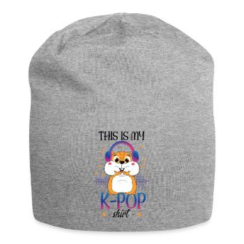 Hamster K-Pop Südkoreanische Popmusik - Jersey-Beanie - Grau meliert - Vorne