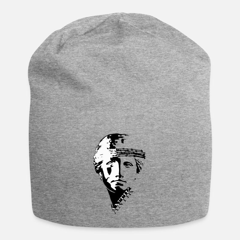 ANTIK - Jersey-Beanie - Grau meliert