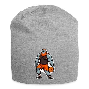 Gorilla on the Court - Jersey Beanie - heather grey - Front