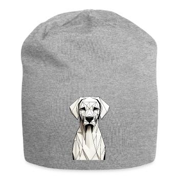 Dog - Jersey Beanie - heather grey - Front