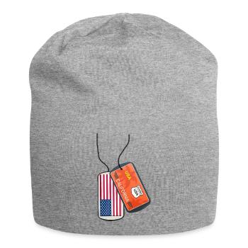 Erkennungsmarke California Flagge USA - Jersey-Beanie - Grau meliert - Vorne