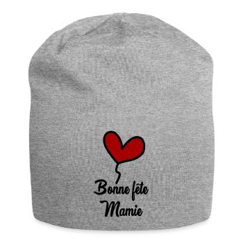 MAMIE - Bonnet en jersey - gris chiné - Devant