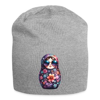 Matryoshka Cool Sunglasses Gift - Jersey Beanie - heather grey - Front