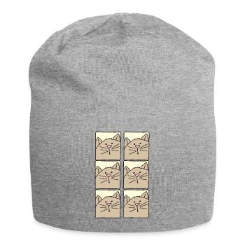 Cat pictures - Jersey Beanie - heather grey - Front