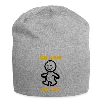 Ich wähl die FDP - Wähler - Stimme - Jersey-Beanie - Grau meliert - Vorne