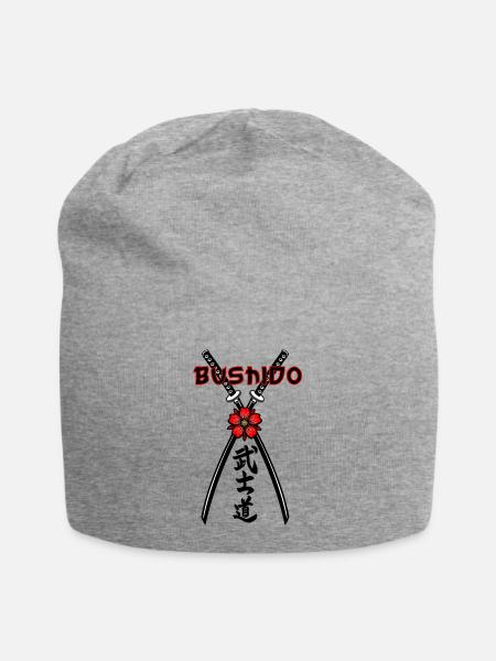 Bushido: Ehre in der Stille - Jersey-Beanie - Grau meliert
