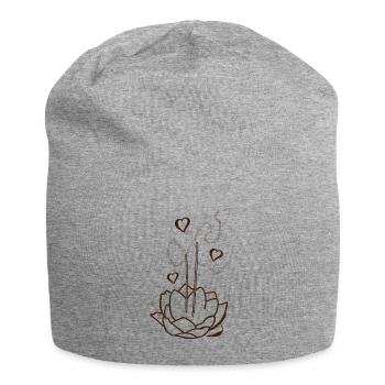 Räucherwerk - Jersey-Beanie - Grau meliert - Vorne