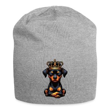 Pinscher miniature Pinscher Pinscher Pinscher Propriétaire Minpin - Bonnet en jersey - gris chiné - Devant