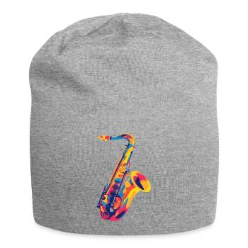 FarbSax PopsArt - Jersey Beanie - heather grey - Front