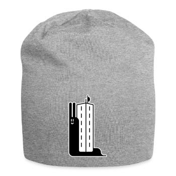 Block Snail - Jersey-Beanie - Grau meliert - Vorne
