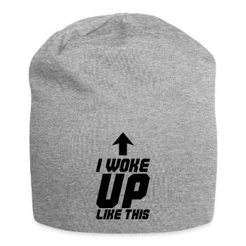 I Woke Up Like This - Jersey Beanie - heather grey - Front