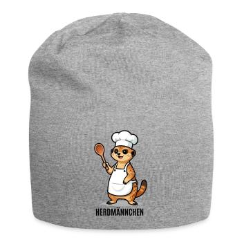 Herdmännchen Koch Gastronomie Beikoch Lustig  - Jersey-Beanie - Grau meliert - Vorne