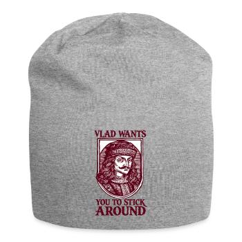 Vlad Wants You to Stick Around - Jersey-Beanie - Grau meliert - Vorne