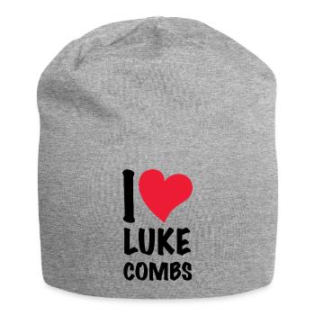 I love Luke Combs - Jersey Beanie - heather grey - Front