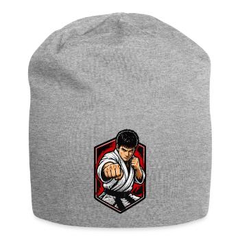 Kampfkunst Fokus Karateschlag - Jersey-Beanie - Grau meliert - Vorne