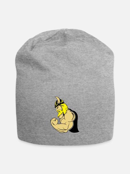strong viking 02 - Jersey Beanie - heather grey