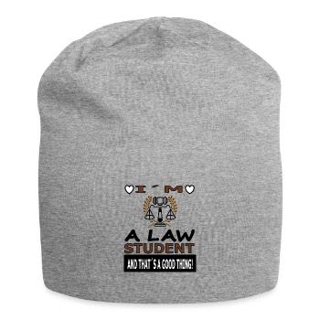 Ich bin Jura Student Jura studieren Geschenkidee - Jersey-Beanie - Grau meliert - Vorne