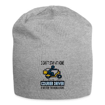 Chauffeur de messagerie disant cool dictons cadeau de messagerie - Bonnet en jersey - gris chiné - Devant
