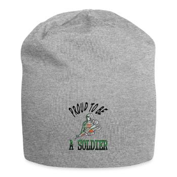 Je suis fier soldat militaire armée idée cadeau - Bonnet en jersey - gris chiné - Devant
