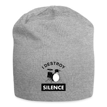 Drums spielen Schlagzeug Musikinstrument Geschenk - Jersey-Beanie - Grau meliert - Vorne