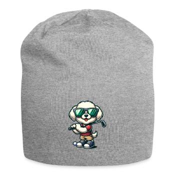 Bolonka Golfeurs Terrain de golf Propriétaires de chiens - Bonnet en jersey - gris chiné - Devant