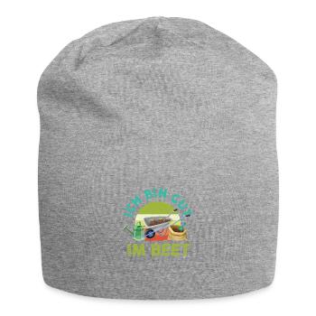 Ich bin gut im Beet Garten Gärtner Outfit - Jersey-Beanie - Grau meliert - Vorne