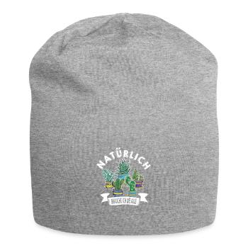 Nur Noch Eine Pflanze Garten Gärtner Hobbygärtner - Jersey-Beanie - Grau meliert - Vorne