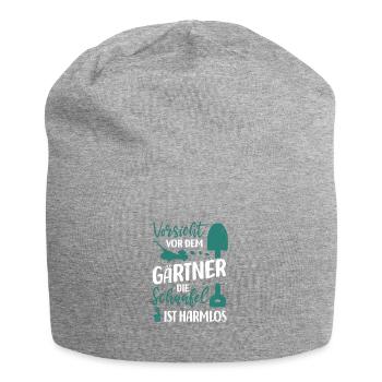 Retro Gärtner Garten Gärtner Hobbygärtner - Jersey-Beanie - Grau meliert - Vorne
