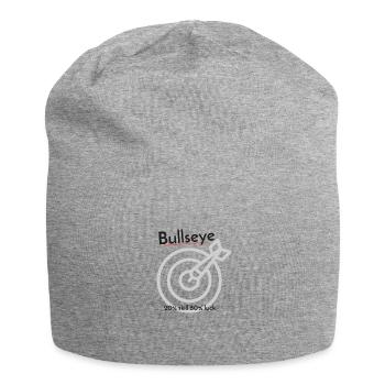 Bullseye Dart 80% Luck - Jersey Beanie - heather grey - Front